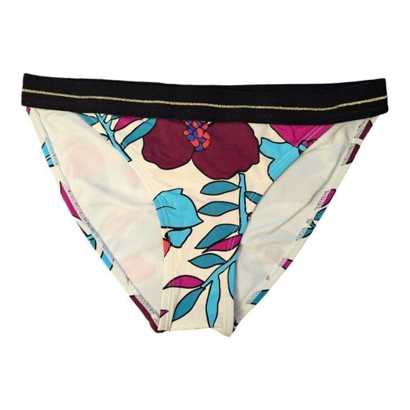 Cole of California Elasticized Swim Bikini bottom size M floral print - Picture 5 of 6